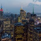 NEW YORK - Top of the Rock - blaue Stunde