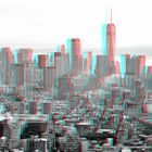 New York view from Empire State Building 3D