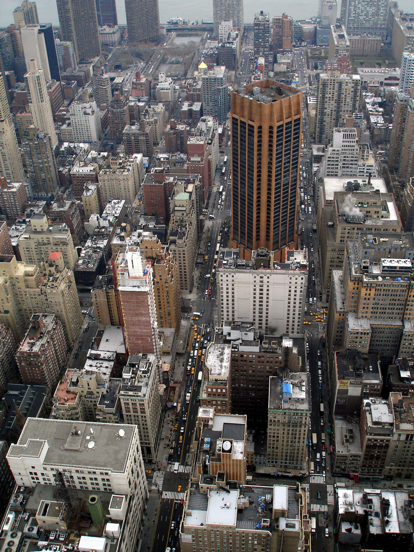 New York vom Empire State Building aus