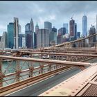 New York von der Brooklyn Bridge 