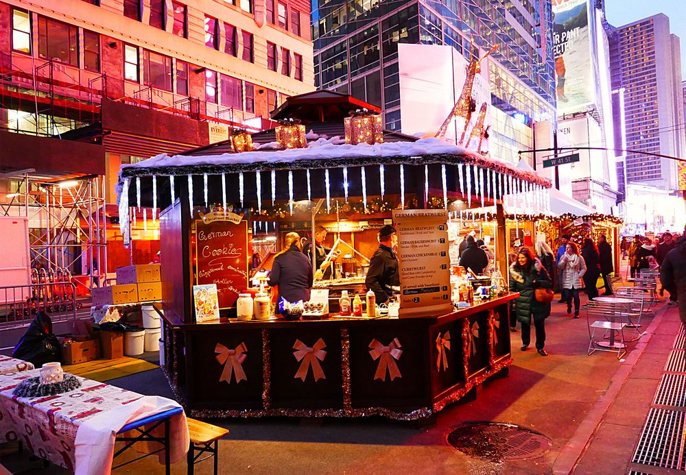 New York Weihnachtsmarkt Foto & Bild north america, united states