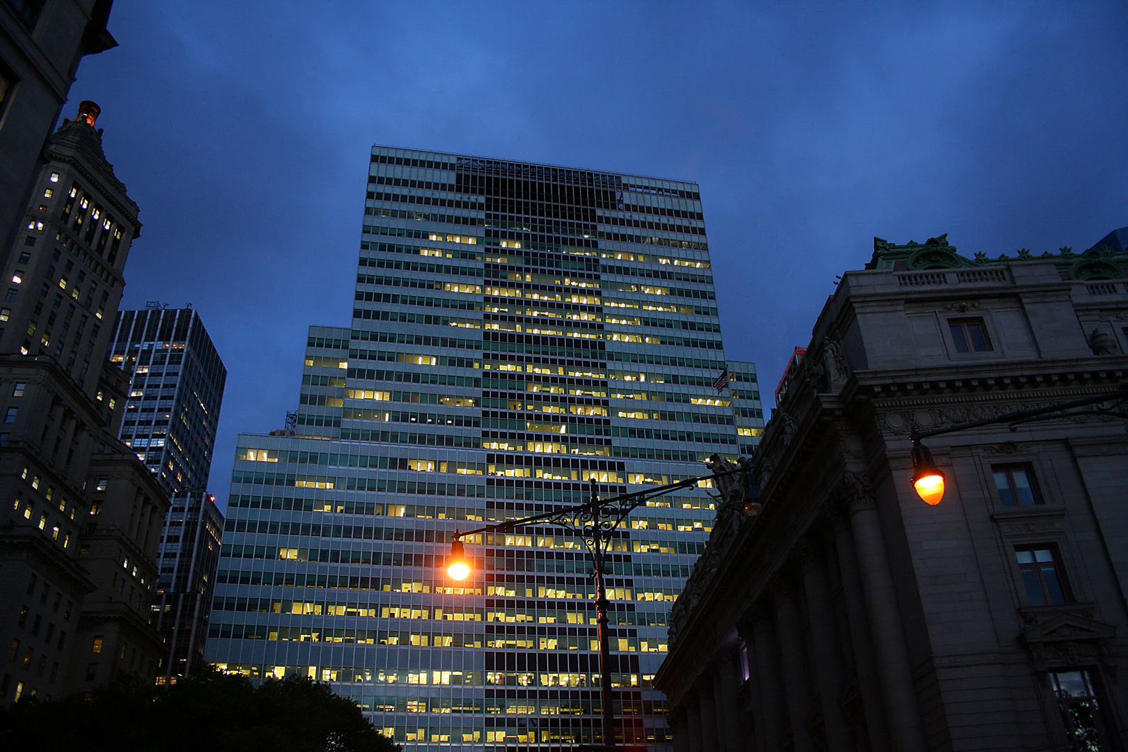 New York wenn die Lichter in den Straßen angehen