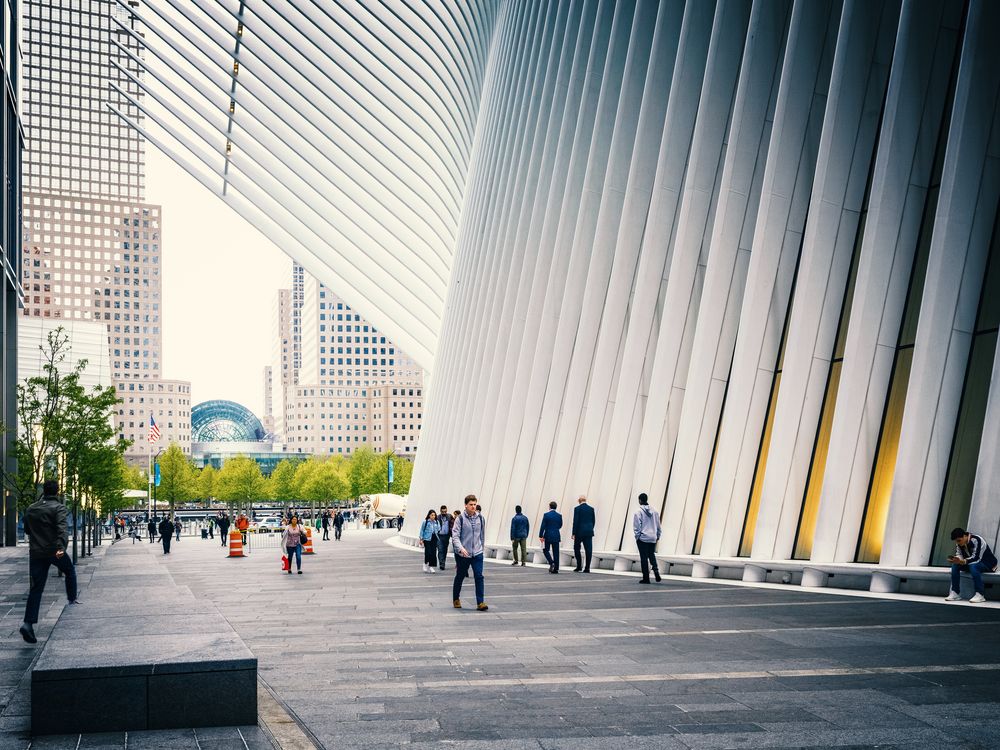 New Yorker Ansichten - Auf der Straße am Oculus