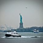 New Yorker Rush-Hour rund um Miss Liberty...