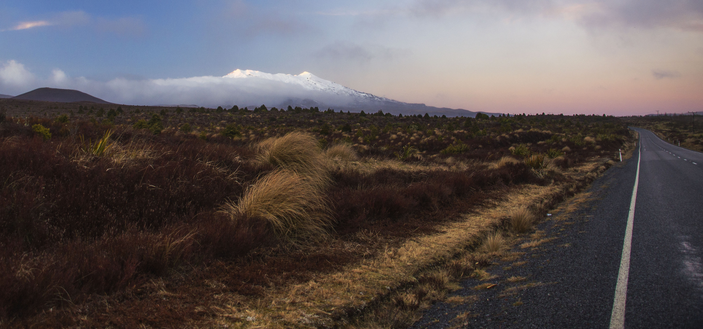 New Zealand sunset Mount Tongariro