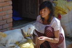 Newa girl in Bungmati