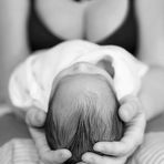 Newborn boy with mother, Maria.