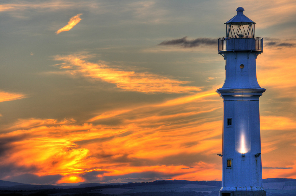 Newhave Harbour Sunset