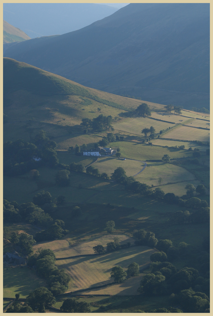 Newlands valley at dusk