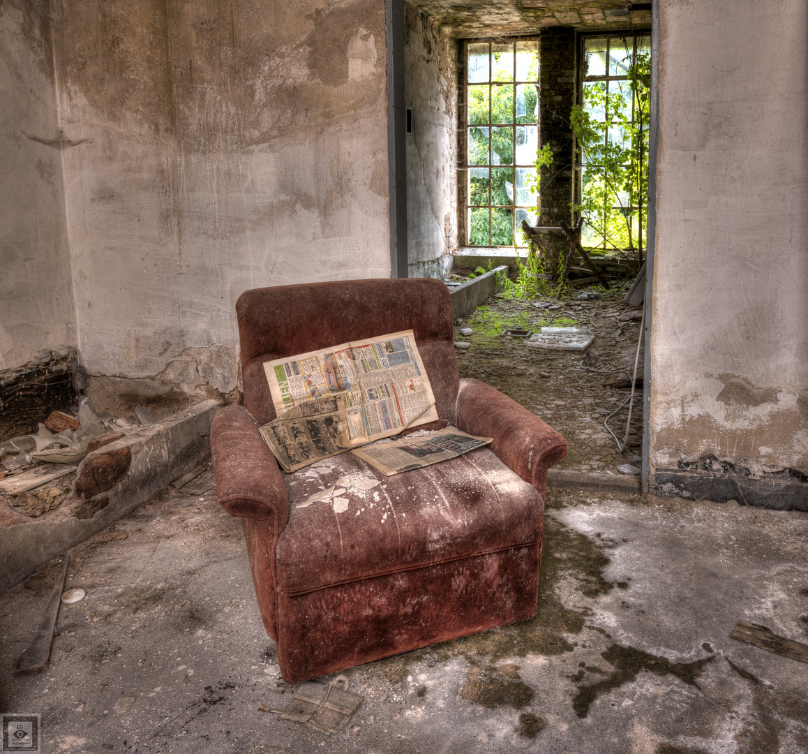 newspaper chair