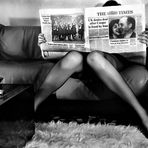 Newspaper & legs