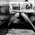 Newspaper & legs