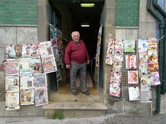 newspaper shopman