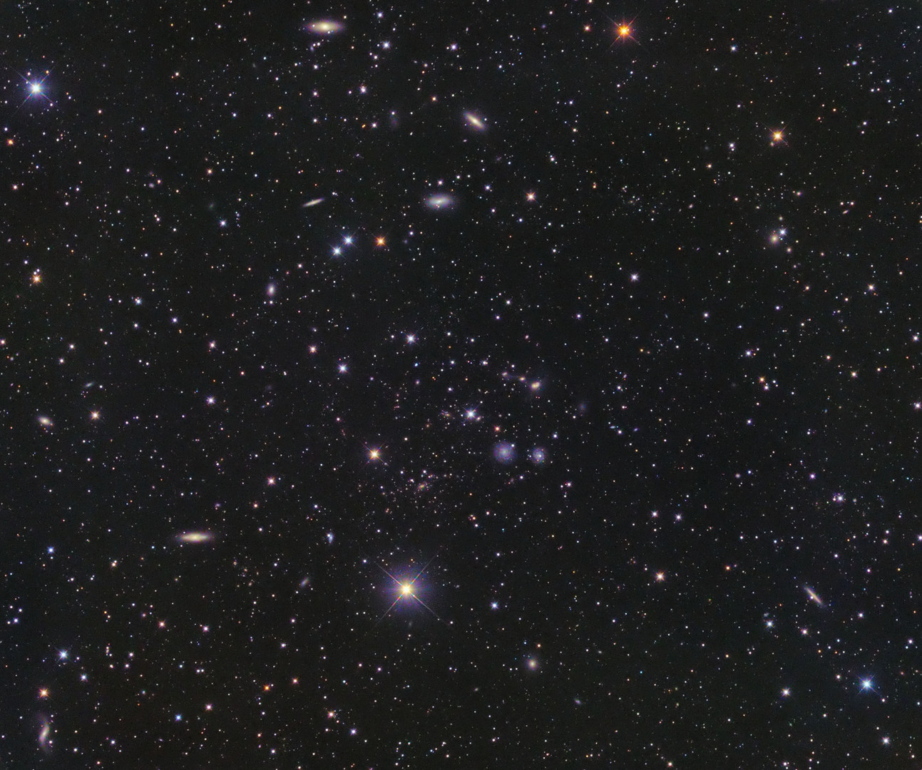 NGC 4411 Galaxiengruppe im Sternbild Virgo