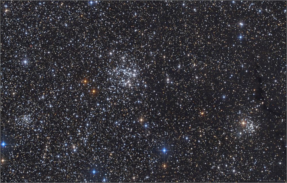 NGC 663, NGC 659, NGC 654, vdB6 & LDN 1332