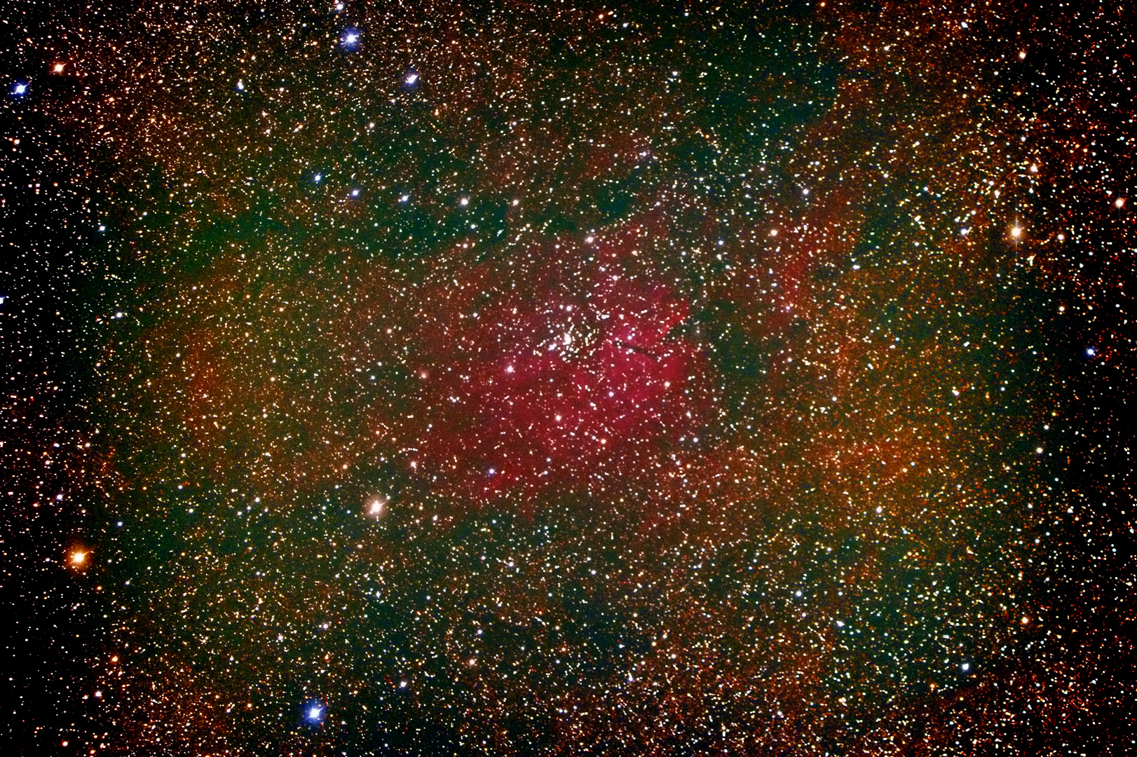 NGC 6823 Off.Sternhaufen und Reflexionsnebel im Sternbid Füchschen