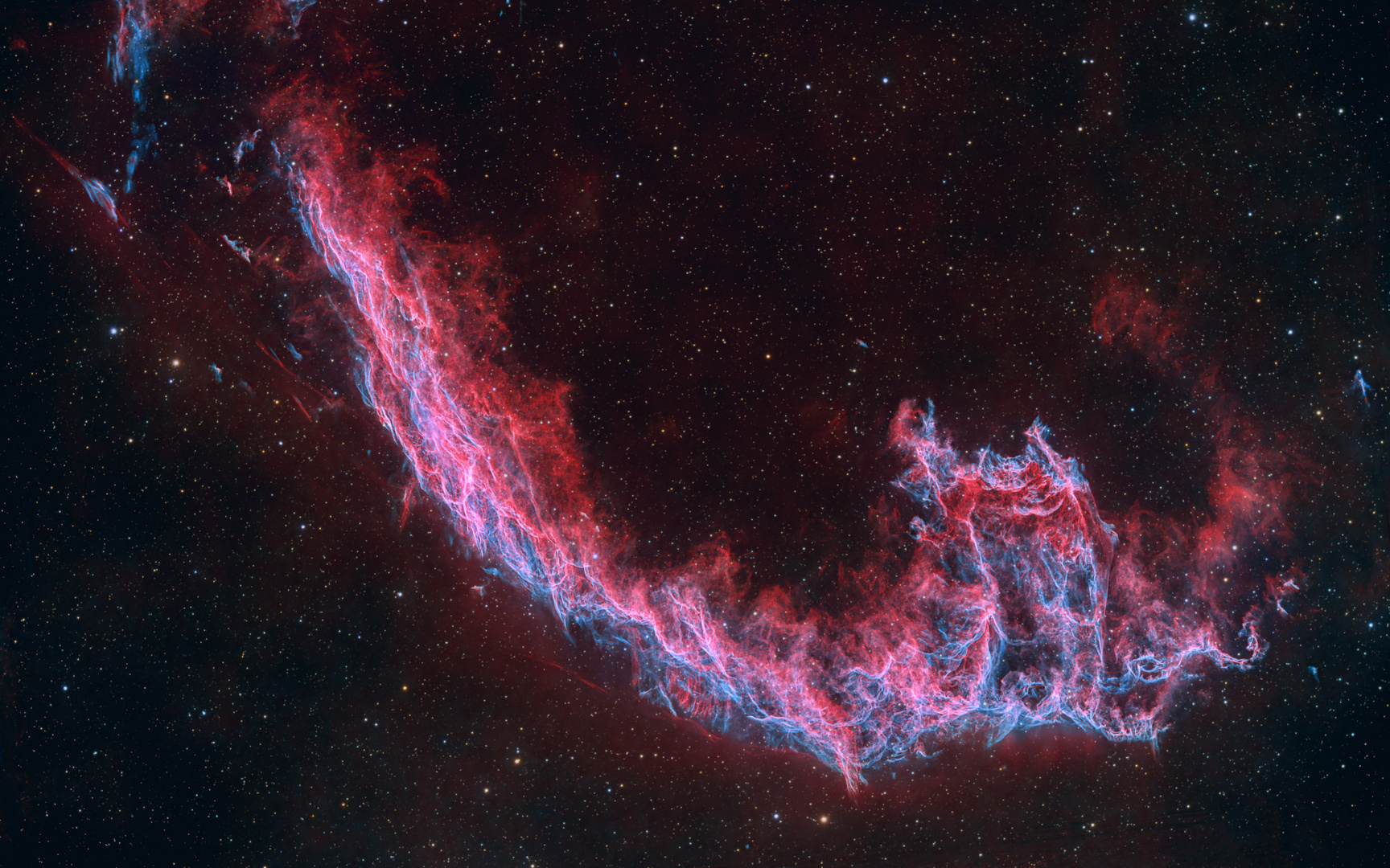 NGC 6992 - Cirrusnebel im Sternbild Schwan