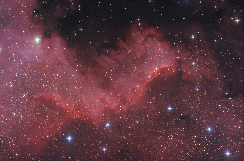 NGC 7000 in neuen Farben