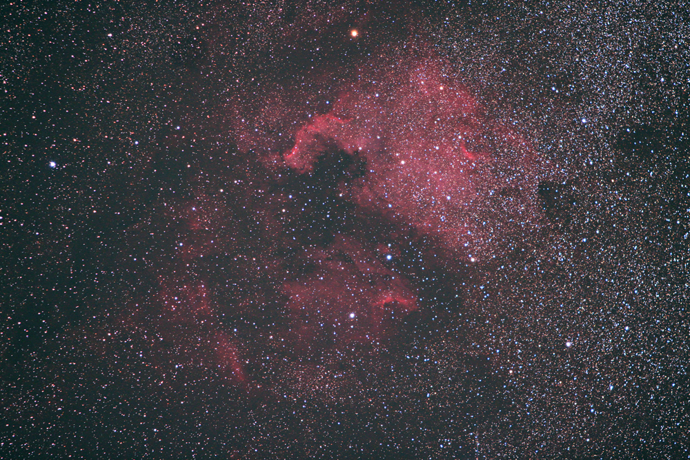 NGC 7000 Noramerika und IC 5070 Pelikannebel der Schwanregion