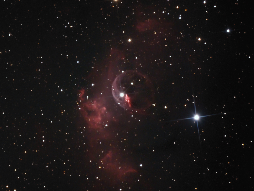 NGC 7635 - Der Bubble-Nebel mit der DMK21