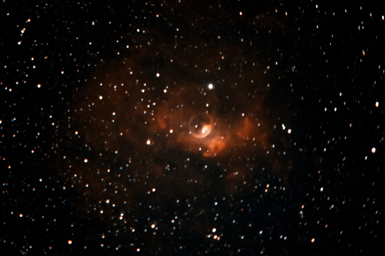 NGC 7635 in Bicolor
