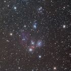 NGC2170, vdB68, vdB69 und umgebende Staubwolken