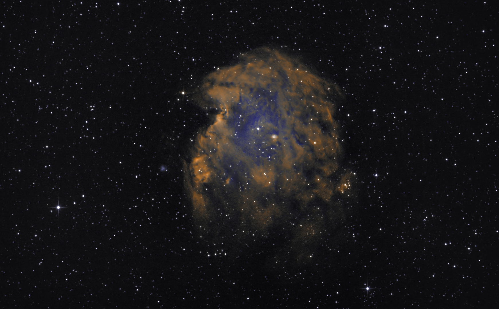 NGC2174 Affenkopfnebel in Bicolor