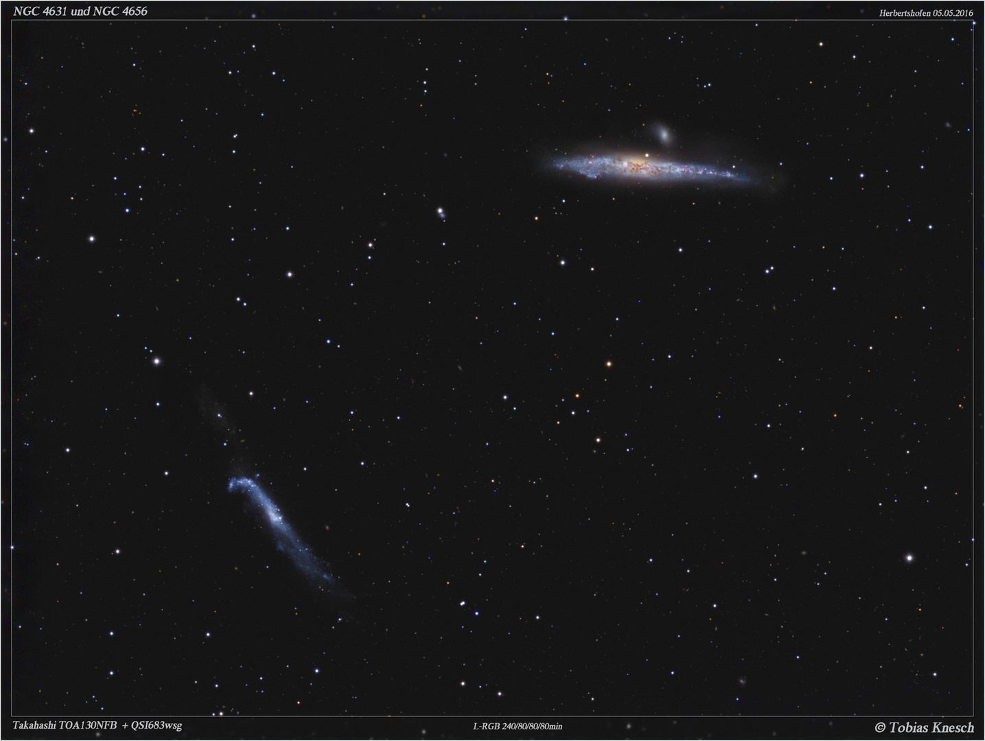 Ngc4631 + NGC4656 