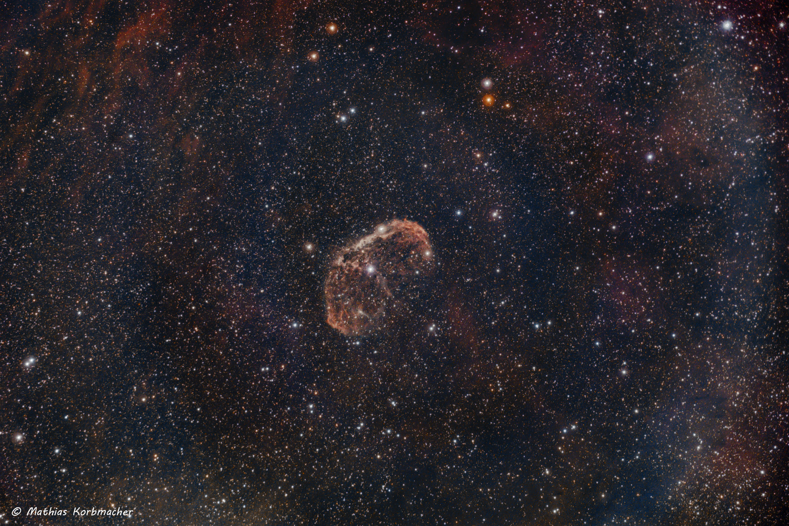 NGC6888, Mondsichel Nebel, Ohr Nebel, Crescent Nebel ...