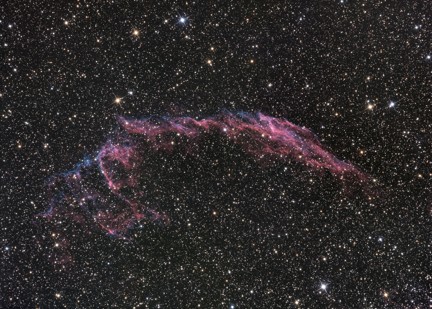 NGC6992 der Ostteil des Cirrusnebel