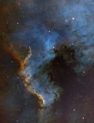 NGC7000 Große Wand - Hubble-Palette