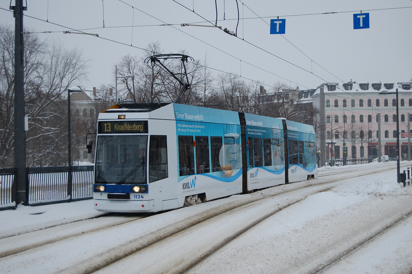 NGT 8 auf Linie 13 in Leipzig