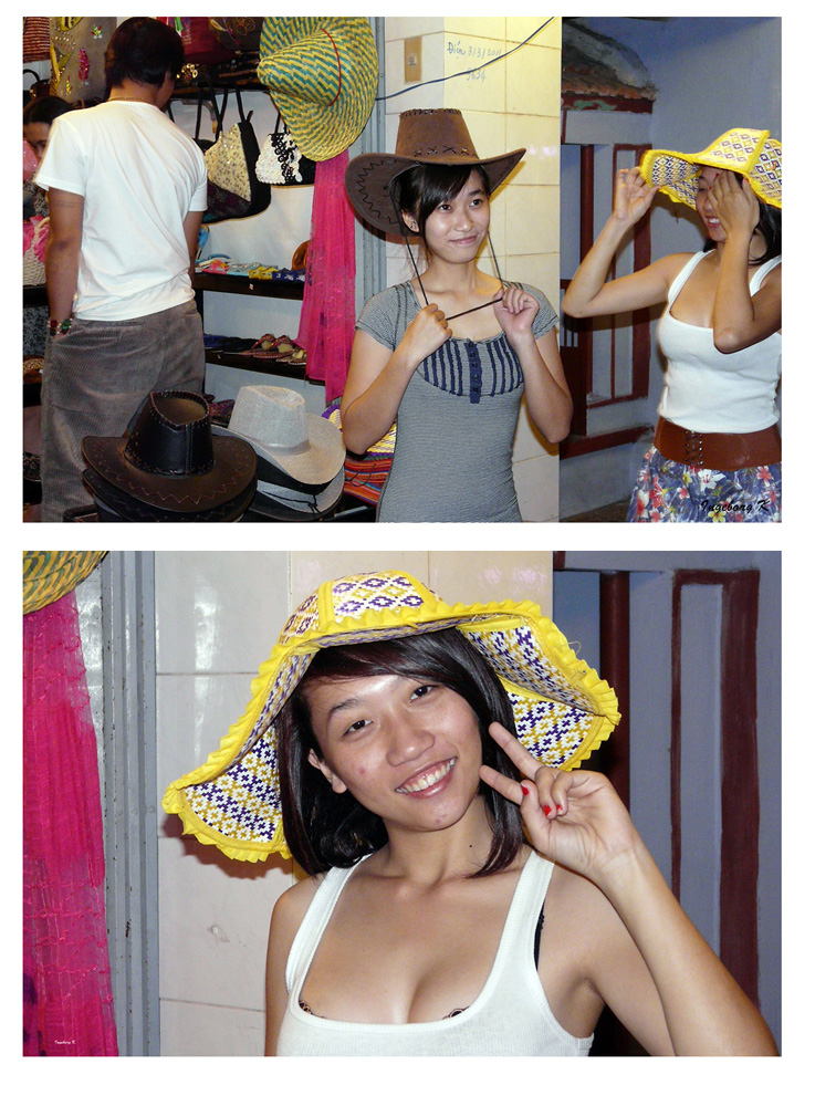 Nha Trang - Markt - Charmante Hutkäuferinnen