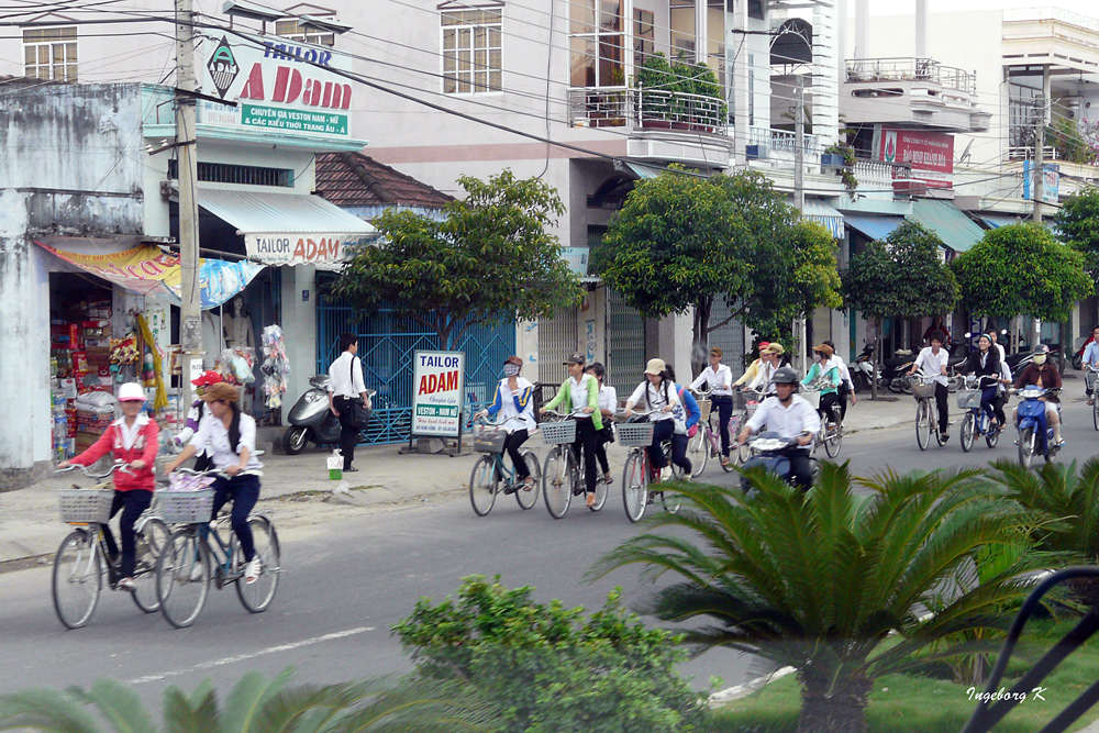 Nha Trang - noch dominieren hier die Radfahrer