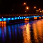 Nhat Le bridge at night, Quang Binh, Vietnam