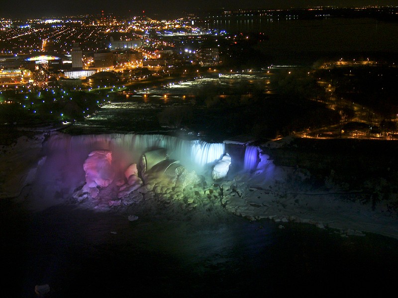 Niagara Fälle bei Nacht