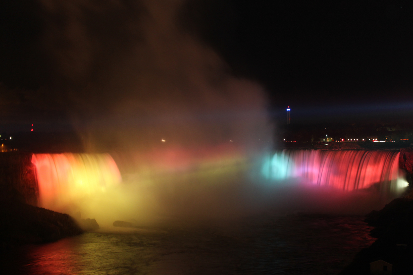 Niagara Falls at night