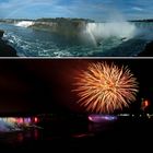 Niagara Falls: day and night
