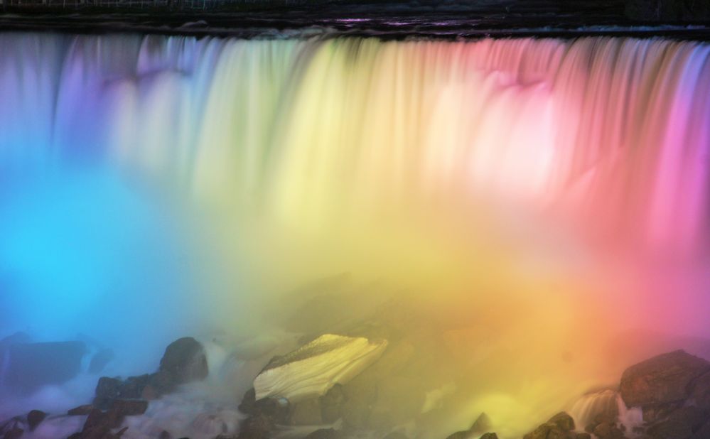 Niagara Wasserfälle Nachtaufnahme