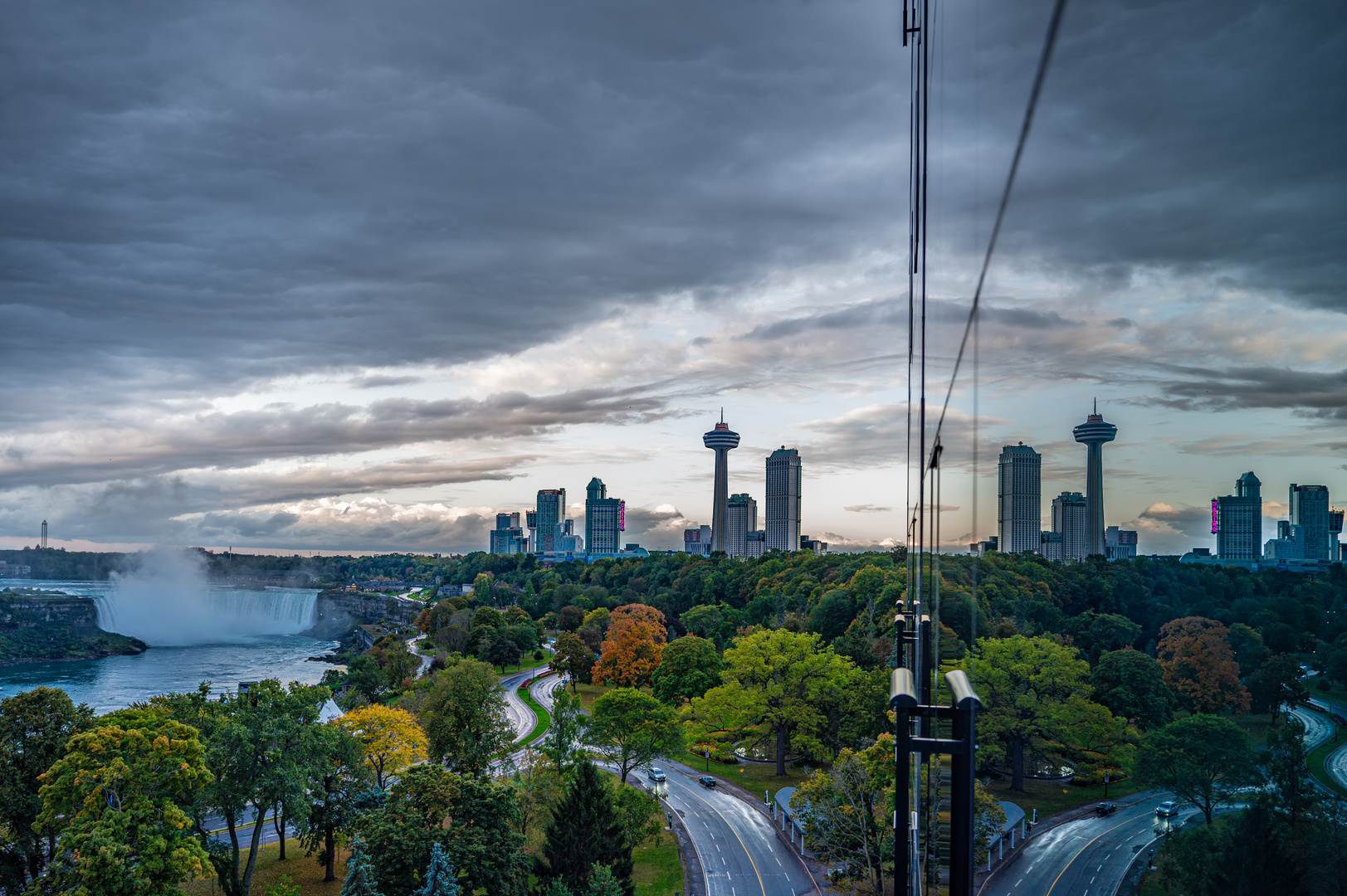 Niagarafälle im Spiegel