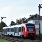 Nibelungenbahn bei der Ausfahrt Bf Bürstadt heute 15.9.2023