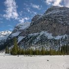 Nicht viel Schnee im Karwendeltal