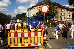 "Nichts geht mehr" - bei der Einfahrt auf die A 40, dem Ruhrschnellweg