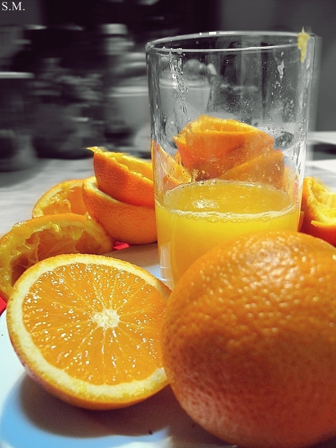 Nichts geht über ein gesundes Glas frisch gepressten Orangensaft!