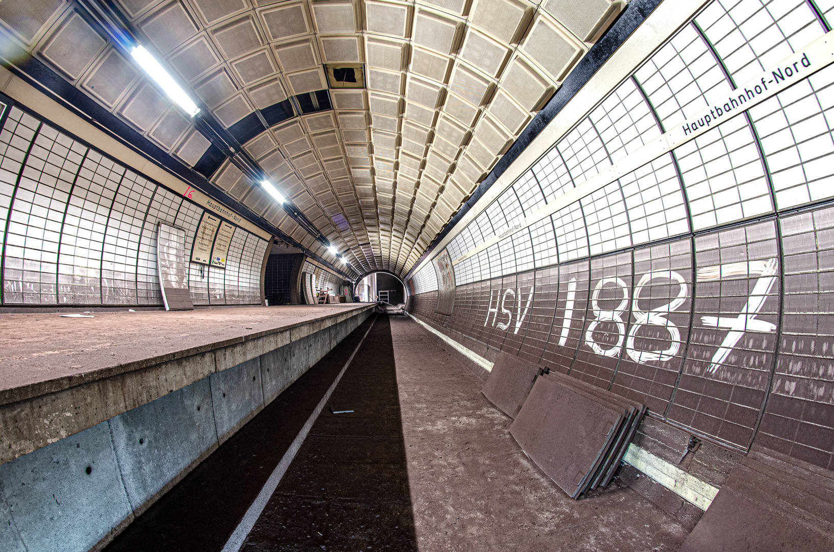 Nie eröffnete U-Bahn Station am Hamburger Hauptbahnhof