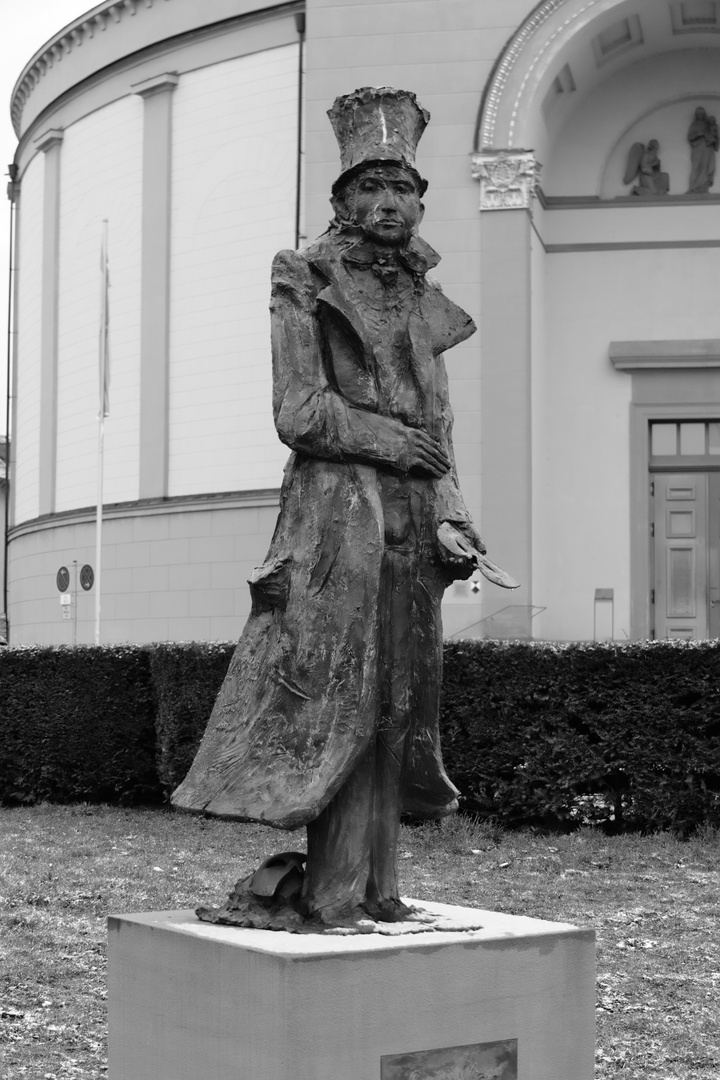 Niebergall Denkmal Foto & Bild projekte, schwarzweißer freitag