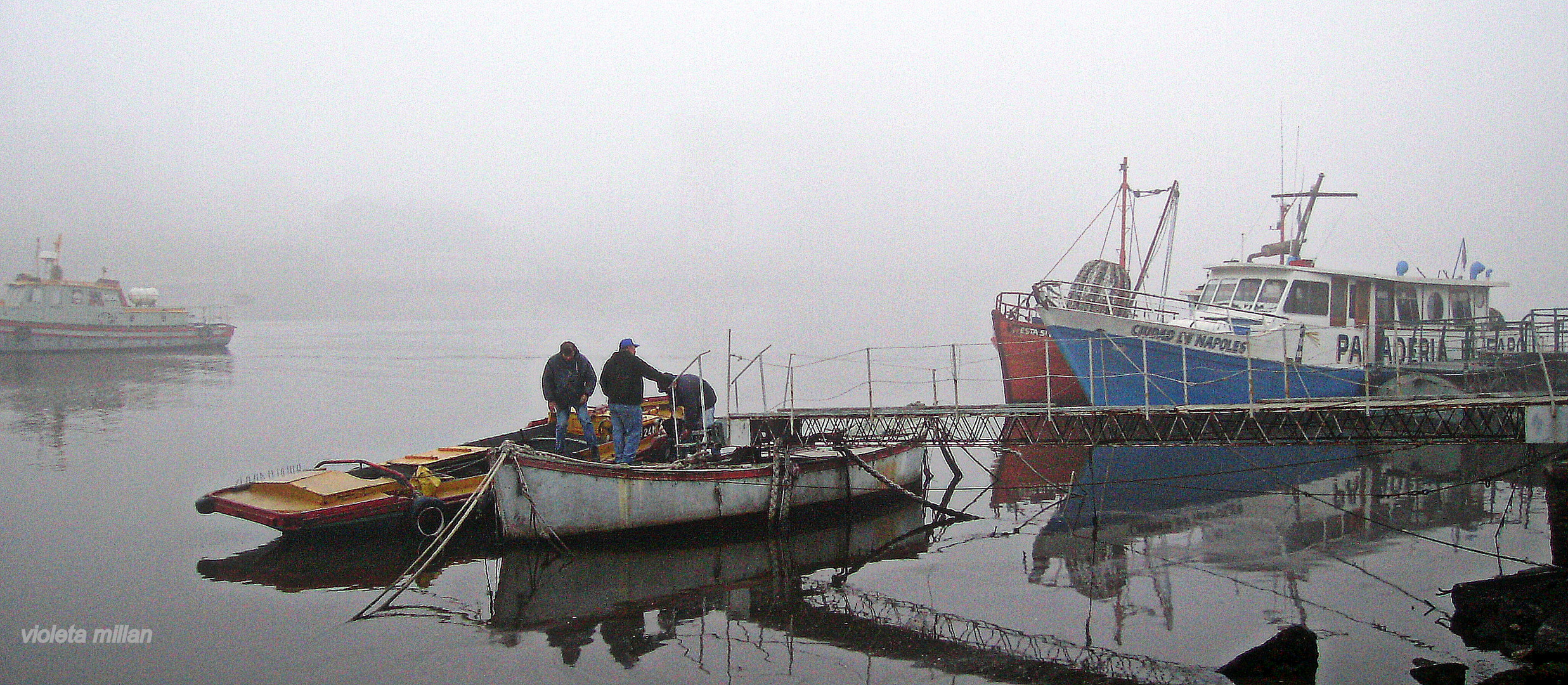 niebla en el rio