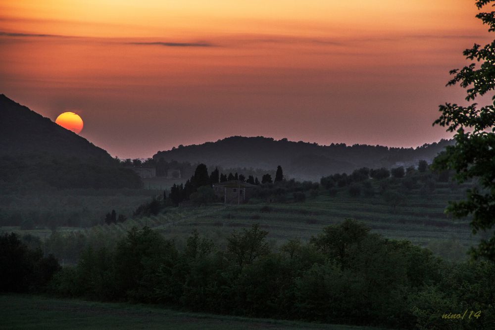 NIEBLA EN LA TARDE TOSCANA