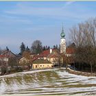 Niederbayer. Dorf im Vorfrühling