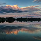 Niederer Großteich Bärnsdorf/Moritzburg, abends